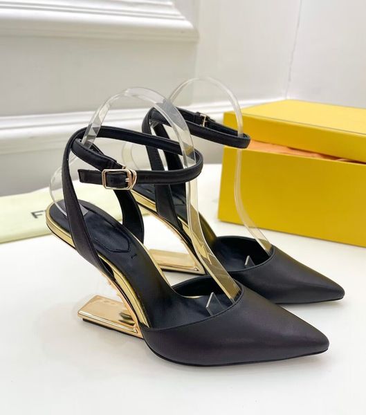 23s fashion luxury summer brand first sandals shoes point toe women slingback lady f-shaped heels party wedding shoe eu35-43, Black
23s fashion luxury summer brand first sandals shoes point toe women slingback lady f-shaped heels party wedding shoe eu35-43, Black