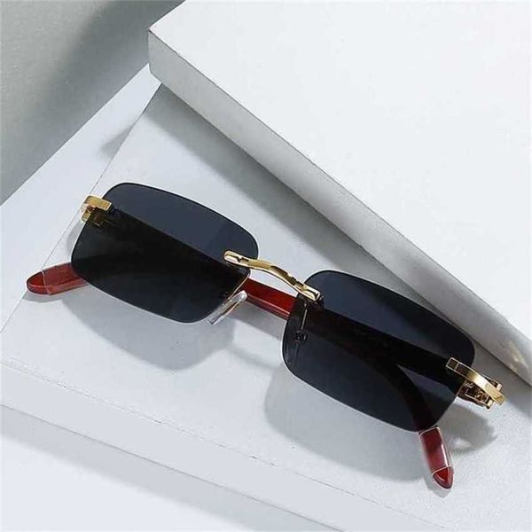 luxury designer new sunglasses card trend original wood leg frameless ocean film trimming square optical glasseskajia, White;black
luxury designer new sunglasses card trend original wood leg frameless ocean film trimming square optical glasseskajia, White;black