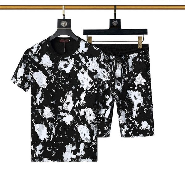 men's tracksuits summer casual dressing small round collar classic letter pattern fashion printing men's short sleeves and shorts, Gray
men's tracksuits summer casual dressing small round collar classic letter pattern fashion printing men's short sleeves and shorts, Gray