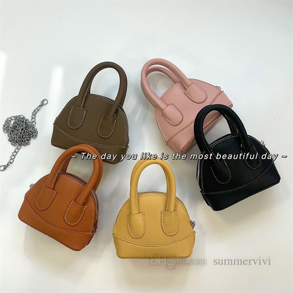 children litchi grain handbags girls pu leather messenger shell bag fashion kids metals chain single shoulder bag z1091, Black
children litchi grain handbags girls pu leather messenger shell bag fashion kids metals chain single shoulder bag z1091, Black