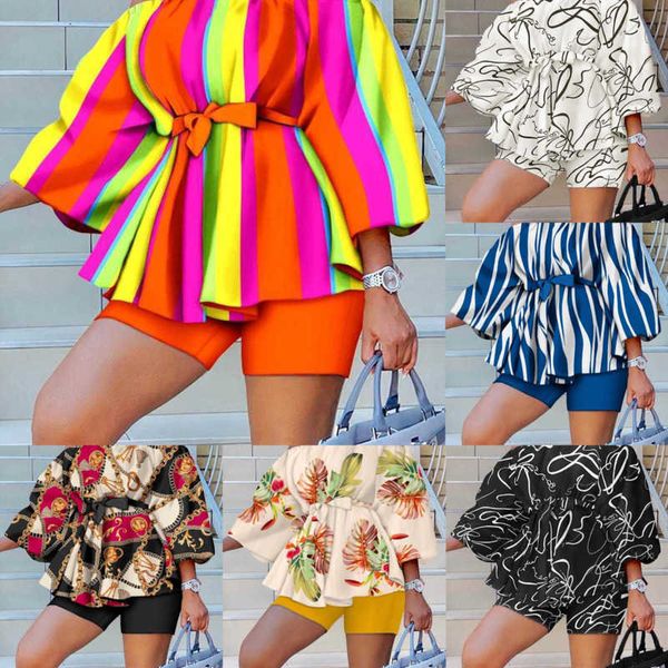2023 spring summer designer casual fashion tracksuits two piece sets neck 2/3 sleeve new print 2 piece set women shorts, Gray
2023 spring summer designer casual fashion tracksuits two piece sets neck 2/3 sleeve new print 2 piece set women shorts, Gray