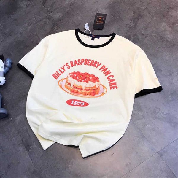 80% off factory outlet online women's short sleeve strawberry cake print summer new contrast round neck t-shirt fashion label, White;black
80% off factory outlet online women's short sleeve strawberry cake print summer new contrast round neck t-shirt fashion label, White;black