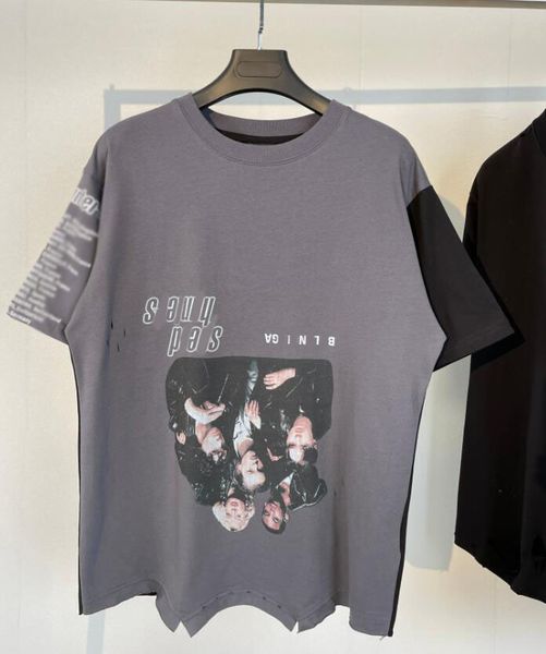 contrast color insert shoulder sleeve t-shirt men's summer base logo couple wear short sleeve tide brand casual loose t-shirt, White;black
contrast color insert shoulder sleeve t-shirt men's summer base logo couple wear short sleeve tide brand casual loose t-shirt, White;black