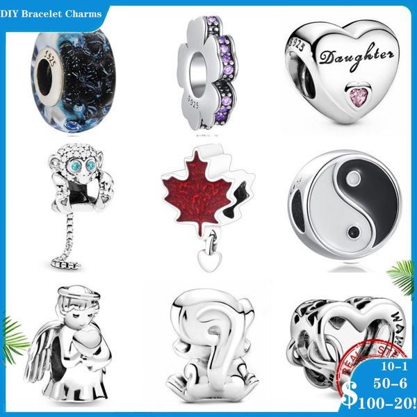 925 siver beads charms for pandora charm bracelets designer for women monkey maple heart pumpkin car angel, Bronze;silver
925 siver beads charms for pandora charm bracelets designer for women monkey maple heart pumpkin car angel, Bronze;silver
