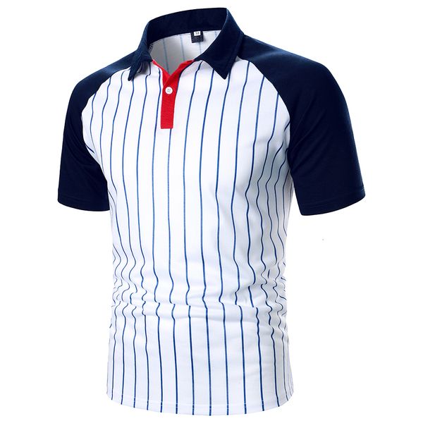 men's polos men stripe polo shirt three-color splicing classic streetwear casual fashion men short raglan sleeves polo shirt 230325, White;black
men's polos men stripe polo shirt three-color splicing classic streetwear casual fashion men short raglan sleeves polo shirt 230325, White;black