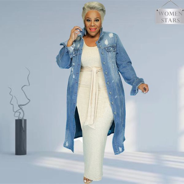women's plus size outerwear coats plus size outwear 5xl winter coat women denim jeans long style button fashion classic fashion streetw, Black
women's plus size outerwear coats plus size outwear 5xl winter coat women denim jeans long style button fashion classic fashion streetw, Black