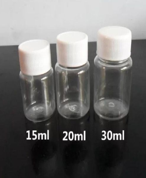 100pcslot new 15ml 20ml 30ml plastic bottle 30g empty cylindrical pet transparent sample packaging bottles7675454
100pcslot new 15ml 20ml 30ml plastic bottle 30g empty cylindrical pet transparent sample packaging bottles7675454