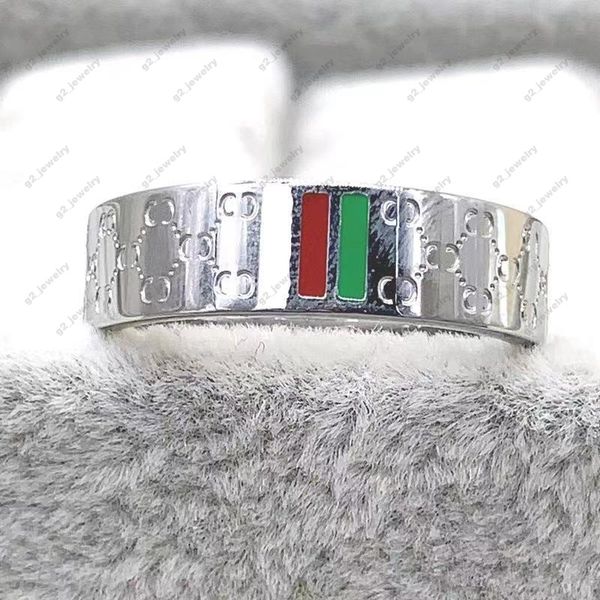 red and green bar 5mm ring titanium steel non-decolorizing men's and women's rose gold couple ring wedding party everything matchi, Silver
red and green bar 5mm ring titanium steel non-decolorizing men's and women's rose gold couple ring wedding party everything matchi, Silver