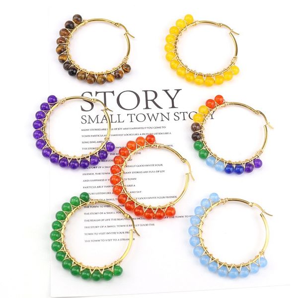 trend gold hoop earrings for women luxury fine silver color natural stone crystal earring circle designer fashion jewelry, Golden;silver
trend gold hoop earrings for women luxury fine silver color natural stone crystal earring circle designer fashion jewelry, Golden;silver
