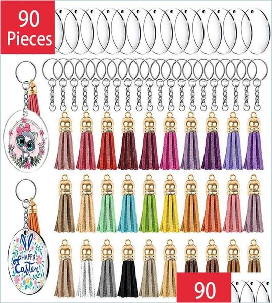 keychains 90pcs acrylic transparent circle discs keychain blank colorf tassel keyrings with chain jump rings for diy proje bdejewe2893500, Silver
keychains 90pcs acrylic transparent circle discs keychain blank colorf tassel keyrings with chain jump rings for diy proje bdejewe2893500, Silver