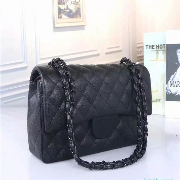 2022 designer- women classic flap bag handbag lady silver black chain shoulder messenger bag250d
2022 designer- women classic flap bag handbag lady silver black chain shoulder messenger bag250d