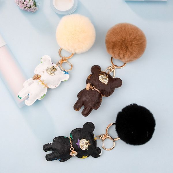 designer luxury keychains presold stand bear hair ball fashion key chain personality gift diamond-encrusted tide brand key ring leather rope, Silver
designer luxury keychains presold stand bear hair ball fashion key chain personality gift diamond-encrusted tide brand key ring leather rope, Silver