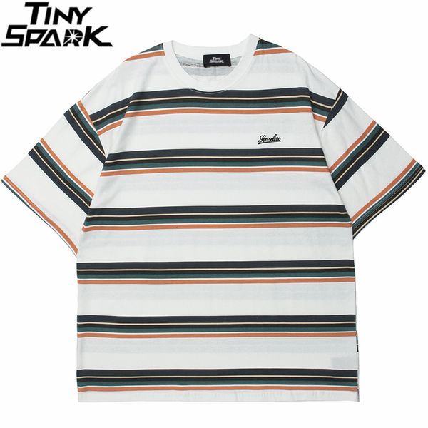 men's t-shirts hip hop streetwear tshirt striped print t-shirt harajuku cotton loose short sleeve t shirt men fashion summer tees 2303, White;black
men's t-shirts hip hop streetwear tshirt striped print t-shirt harajuku cotton loose short sleeve t shirt men fashion summer tees 2303, White;black