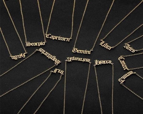 personalized letter zodiac necklace constellation necklaces custom stainless steel old english necklace birthday jewelry gifts7309196, Silver
personalized letter zodiac necklace constellation necklaces custom stainless steel old english necklace birthday jewelry gifts7309196, Silver