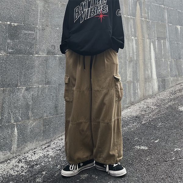 men's pants big pocket cargo pants men's casual solid color straight pants baggy wide-leg ankle-length pants men elastic waist pan, Black
men's pants big pocket cargo pants men's casual solid color straight pants baggy wide-leg ankle-length pants men elastic waist pan, Black