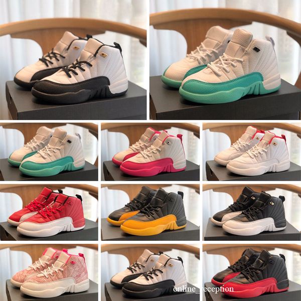 og kids basketball shoes man 12s ps flu game deadly pink gym sneakers sizes 27-35, Black
og kids basketball shoes man 12s ps flu game deadly pink gym sneakers sizes 27-35, Black