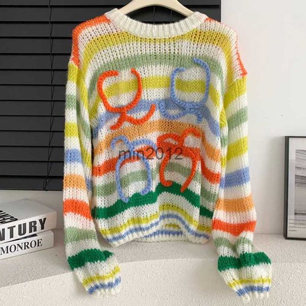 women's sweaters women's sweaters long sleev mohair vintage sweater woman winter 2023 crewneck wool rainbow stripe knit pullover d, White;black
women's sweaters women's sweaters long sleev mohair vintage sweater woman winter 2023 crewneck wool rainbow stripe knit pullover d, White;black