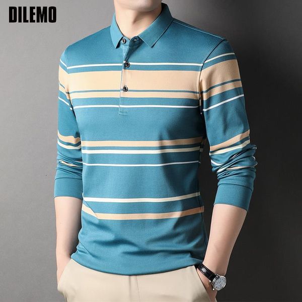 men's polos grade fashion mens designer plain brand polo shirt korean casual striped regular fit long sleeve men clothes 230325, White;black
men's polos grade fashion mens designer plain brand polo shirt korean casual striped regular fit long sleeve men clothes 230325, White;black