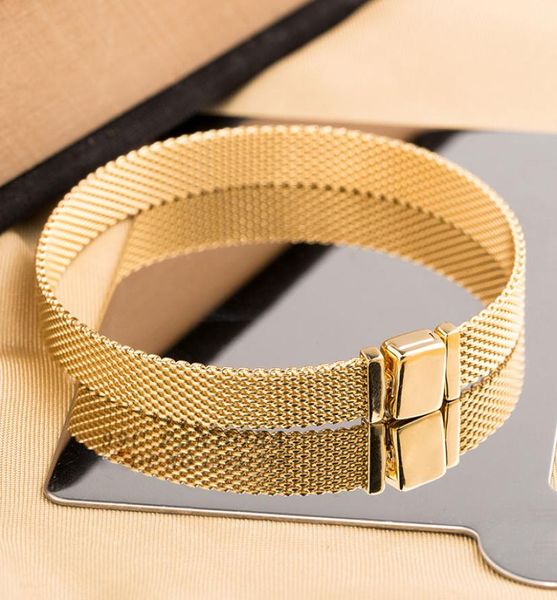 shine gold plated reflexions mesh bracelet only fits for european pandora reflexions charms and beads2706112, Golden;silver
shine gold plated reflexions mesh bracelet only fits for european pandora reflexions charms and beads2706112, Golden;silver