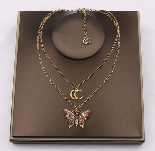 luxury designer double letter pendant necklaces 18k gold plated butterfly crysatl pearl rhinestone sweater necklace for women wedd1577180, Silver
luxury designer double letter pendant necklaces 18k gold plated butterfly crysatl pearl rhinestone sweater necklace for women wedd1577180, Silver