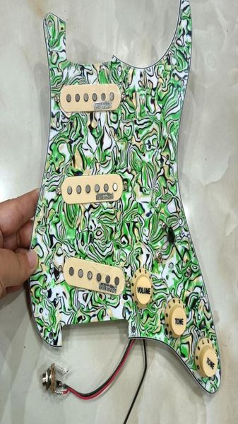upgrade prewired sss guitar pickguard with yellow wk wvs alnico 5 pickups 7 way swtich for fd strat guitar welding harness6260704
upgrade prewired sss guitar pickguard with yellow wk wvs alnico 5 pickups 7 way swtich for fd strat guitar welding harness6260704