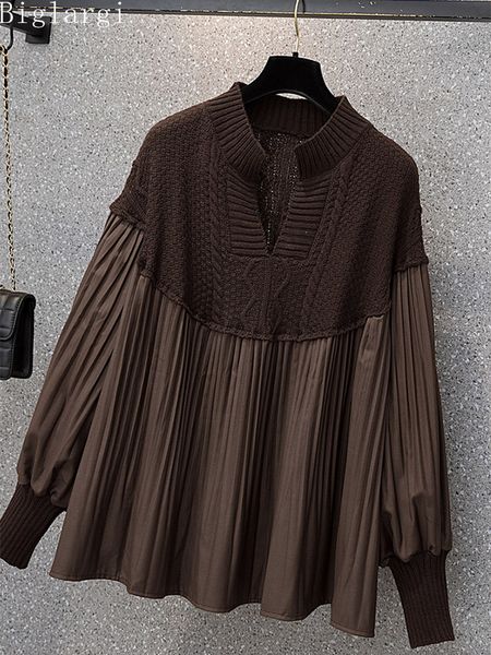 women's plus size tshirt plus size autumn winter sweater patchwork fashion loose blouse woman korea casual vintage blouses ladies sweat, Black
women's plus size tshirt plus size autumn winter sweater patchwork fashion loose blouse woman korea casual vintage blouses ladies sweat, Black