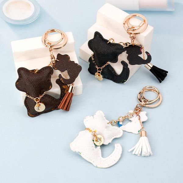 fashion women's keychains korean version kitten designer key chain cute creative leather keyring case and bag pendant, Silver
fashion women's keychains korean version kitten designer key chain cute creative leather keyring case and bag pendant, Silver