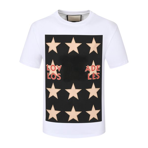 men's t-shirt 2023 summer fashion designer cotton short sleeve t-shirt crewneck t-shirt short sleeve jumper knitted print never goes ou, White;black 
men's t-shirt 2023 summer fashion designer cotton short sleeve t-shirt crewneck t-shirt short sleeve jumper knitted print never goes ou, White;black
