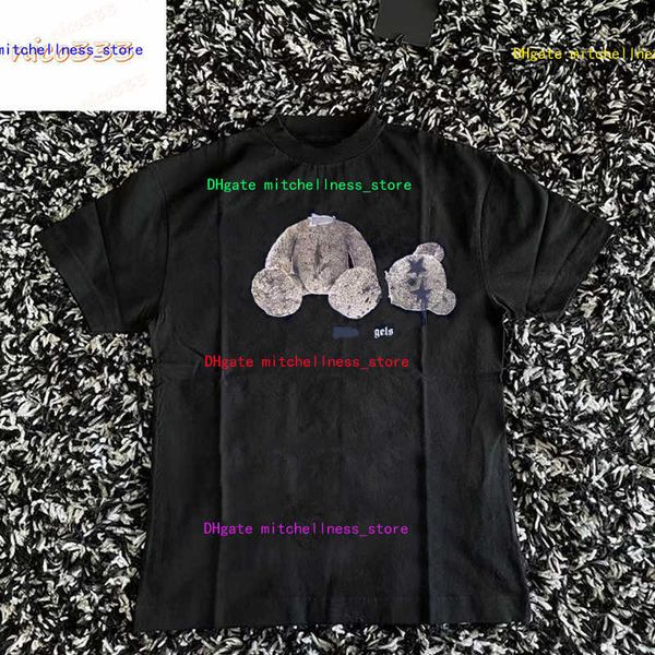23ss new t shirt broken head bear star skull letters printed cotton loose hundred with street personality men women, White;black
23ss new t shirt broken head bear star skull letters printed cotton loose hundred with street personality men women, White;black