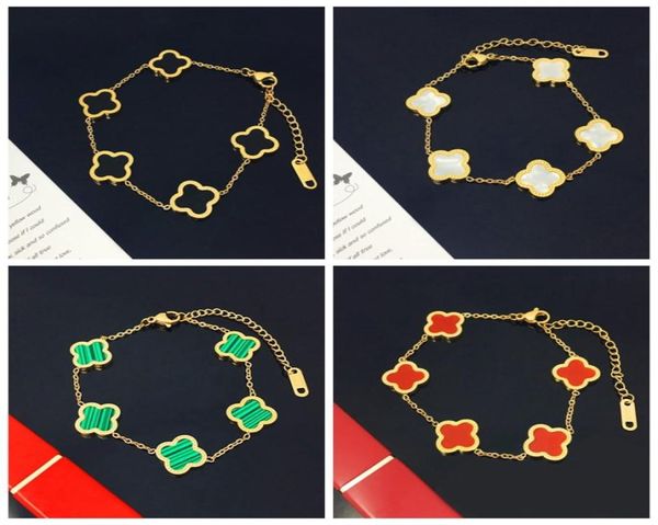 luxury double side clover charm bracelet gold plating stainless steel jewelry9565388, Golden;silver
luxury double side clover charm bracelet gold plating stainless steel jewelry9565388, Golden;silver