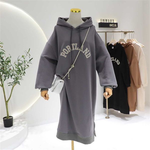 80% off factory outlet online shandong jimo sweater women's hooded long dress split over knee large slim embroidery letter autumn, Black
80% off factory outlet online shandong jimo sweater women's hooded long dress split over knee large slim embroidery letter autumn, Black