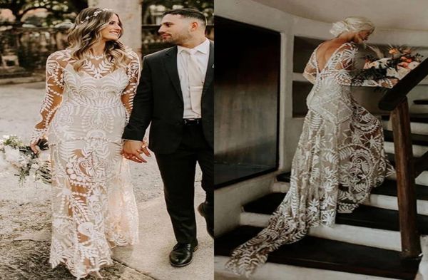 2022 bohemian full lace beach wedding dresses bridal gowns long sleeve low backless chic noivas boho rue de soriee9643334, White
2022 bohemian full lace beach wedding dresses bridal gowns long sleeve low backless chic noivas boho rue de soriee9643334, White