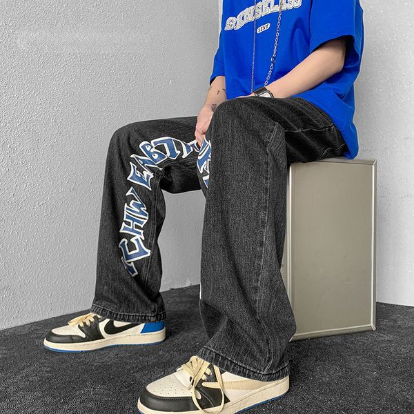 men's jeans american high street retro jeans men's hip-hop loose wide-leg pants fried street ruffian handsome long pants mopping t, Blue
men's jeans american high street retro jeans men's hip-hop loose wide-leg pants fried street ruffian handsome long pants mopping t, Blue
