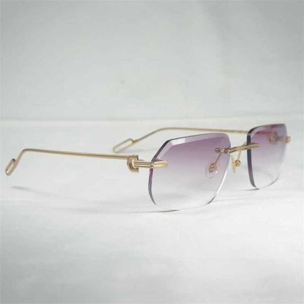 luxury designer fashion sunglasses 20% off vintage diamond cutting men oculos rimless shade metal frame clear glasses for women accessories, White;black
luxury designer fashion sunglasses 20% off vintage diamond cutting men oculos rimless shade metal frame clear glasses for women accessories, White;black