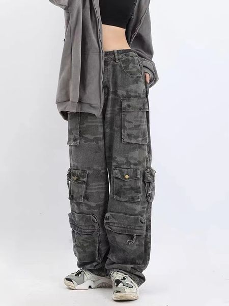 women's pants capris american retro camouflage multi-pocket overalls women's y2k street fashion high waist slim wide-leg pants str, Black;white
women's pants capris american retro camouflage multi-pocket overalls women's y2k street fashion high waist slim wide-leg pants str, Black;white