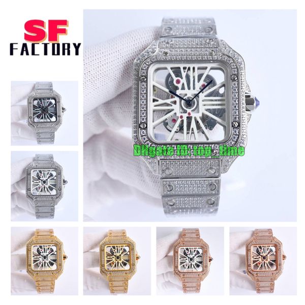 sf factory watches sfa0007 swiss ronda 4s20 quartz mens watch fully iced out diamonds case white roman skeleton diamond stainless steel brac, Slivery;brown
sf factory watches sfa0007 swiss ronda 4s20 quartz mens watch fully iced out diamonds case white roman skeleton diamond stainless steel brac, Slivery;brown