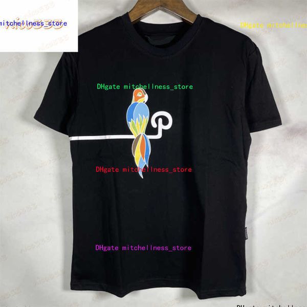 23ss new t shirt woodpecker letter print cotton loose round neck hundred with the same short-sleeved men and women, White;black
23ss new t shirt woodpecker letter print cotton loose round neck hundred with the same short-sleeved men and women, White;black