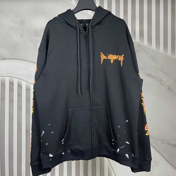 80% off factory outlet online high edition fashion home net red same letter print men's and women's hooded zipper sweater coat, Black
80% off factory outlet online high edition fashion home net red same letter print men's and women's hooded zipper sweater coat, Black
