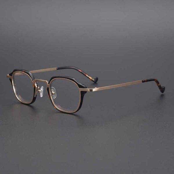 fashion men's outdoor sunglasses japanese designer's hand-made small box gold pure titanium embedded plate glasses can be matched, White;black
fashion men's outdoor sunglasses japanese designer's hand-made small box gold pure titanium embedded plate glasses can be matched, White;black
