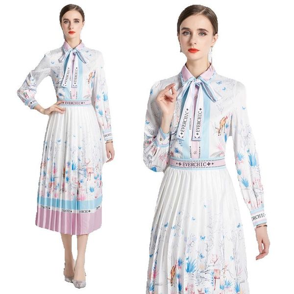 casual designer two piece dress women sets 2023 print bow tie neck and pleated skirts graceful 2 piece midi dresses long sleeve holiday par, White
casual designer two piece dress women sets 2023 print bow tie neck and pleated skirts graceful 2 piece midi dresses long sleeve holiday par, White
