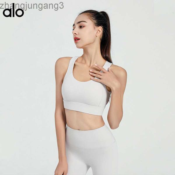 alos yoga sports suit women's cut-out beautiful back lycra sports underwear shockproof closure sub breast fitness vest, White
alos yoga sports suit women's cut-out beautiful back lycra sports underwear shockproof closure sub breast fitness vest, White