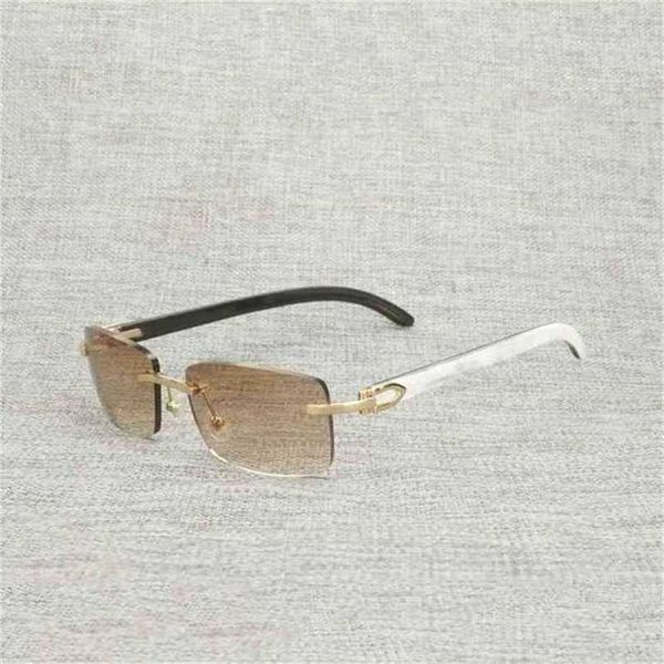 men's luxury designer women's sunglasses vintage black white buffalo horn rimless men natural wood square frame women wooden shade, White;black
men's luxury designer women's sunglasses vintage black white buffalo horn rimless men natural wood square frame women wooden shade, White;black