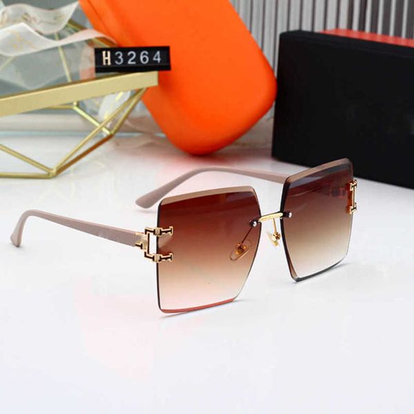 luxury designer new sunglasses frameless trimmed mesh red letter fashion gradient color resistant, White;black
luxury designer new sunglasses frameless trimmed mesh red letter fashion gradient color resistant, White;black