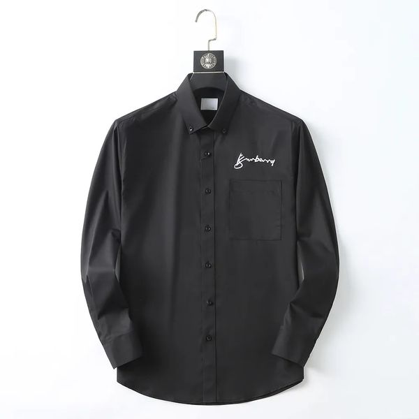 2023luxurys designers men's dress shirts fashion trend casual business cocktail shirt long sleeve solid color summer comfortable stand, White;black
2023luxurys designers men's dress shirts fashion trend casual business cocktail shirt long sleeve solid color summer comfortable stand, White;black