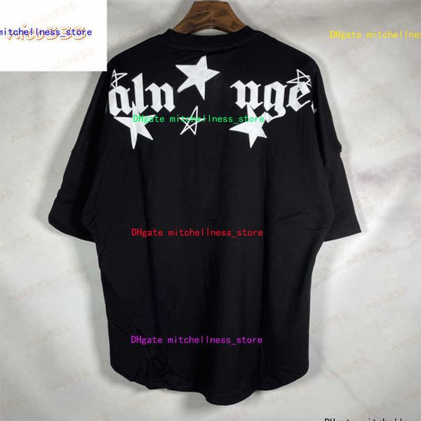 23ss new t shirt star letter print cotton loose drop shoulder hundred men and women with the same bat shirt, White;black
23ss new t shirt star letter print cotton loose drop shoulder hundred men and women with the same bat shirt, White;black