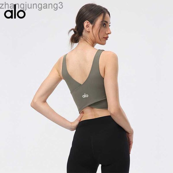 alos yoga sports tank women's summer beauty backless fitness sports bra shockproof gathering outdoor running bra, White
alos yoga sports tank women's summer beauty backless fitness sports bra shockproof gathering outdoor running bra, White