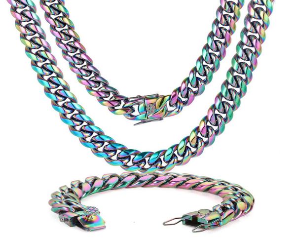 cuban link chain necklace bracelet jewelry set 18k real gold plated stainless steel miami necklace with design spring buckle5695956, Silver
cuban link chain necklace bracelet jewelry set 18k real gold plated stainless steel miami necklace with design spring buckle5695956, Silver