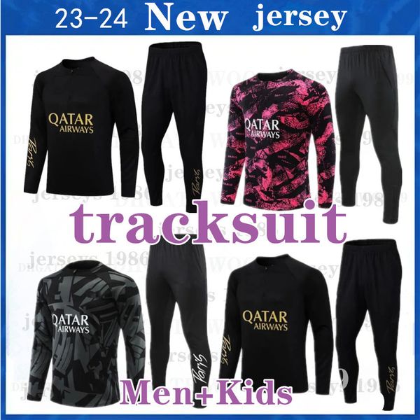22 23 24 psgs tracksuit 2022 2023 mbappe kids and men training suit long sleeve football soccer jersey kit uniform chandal boys fan player v, Black
22 23 24 psgs tracksuit 2022 2023 mbappe kids and men training suit long sleeve football soccer jersey kit uniform chandal boys fan player v, Black