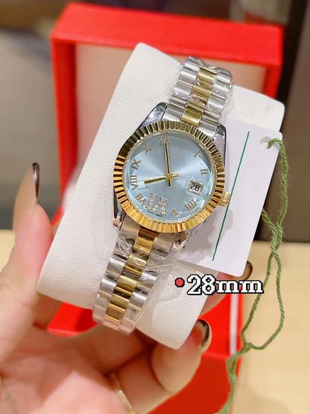 with original box ladies watch fully automatic mechanical watches 28mm stainless steel strap wristwatch waterproof design montre de luxe wri, Slivery;brown
with original box ladies watch fully automatic mechanical watches 28mm stainless steel strap wristwatch waterproof design montre de luxe wri, Slivery;brown