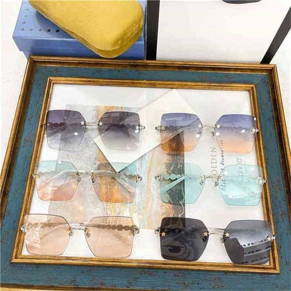 luxury designer new men's and women's sunglasses 20% off fashion version family crystal rivet leg frameless ni same, White;black
luxury designer new men's and women's sunglasses 20% off fashion version family crystal rivet leg frameless ni same, White;black